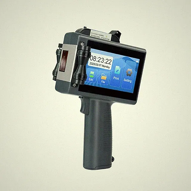 25.4mm handheld inkjet printer prints batch number barcode, production date mark