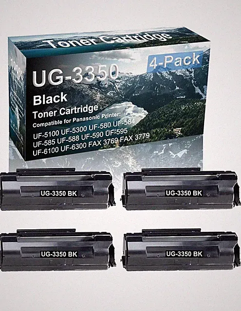 4-Pack(Black) Compatible Laser Printer Cartridge (High Yield)