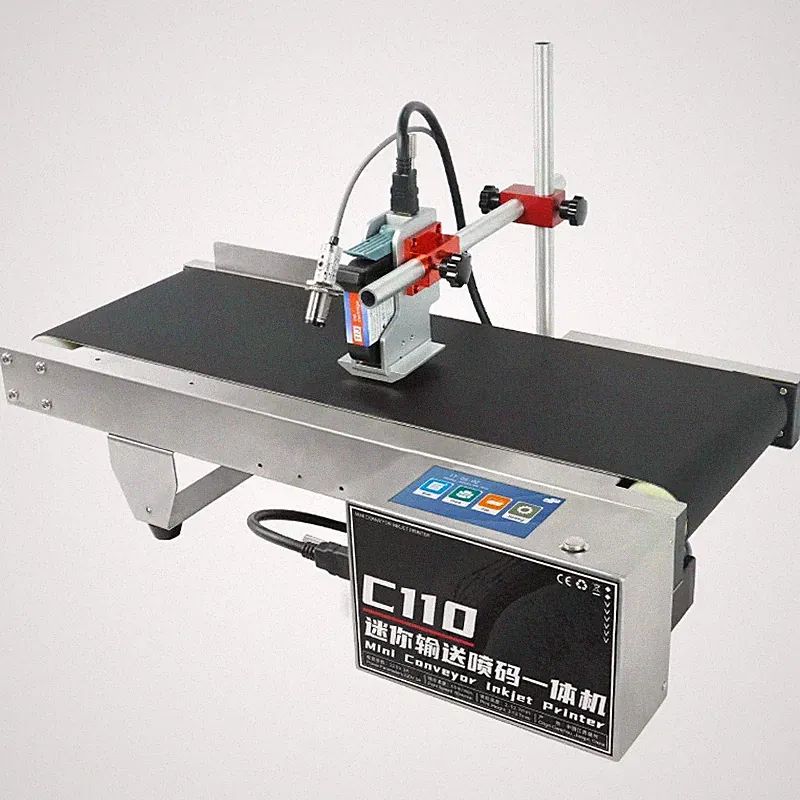Automatic online inkjet printer prints text, batch number, barcode, brand logo