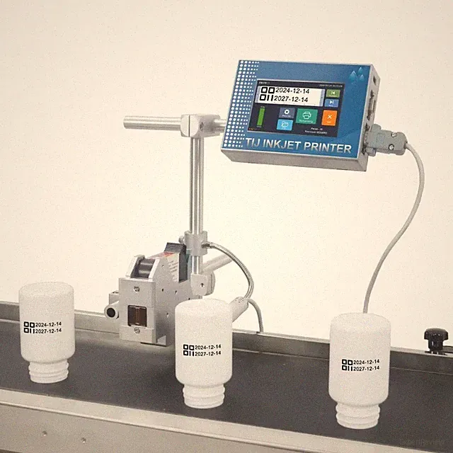 Automatic online inkjet printer without conveyor printing expiration date