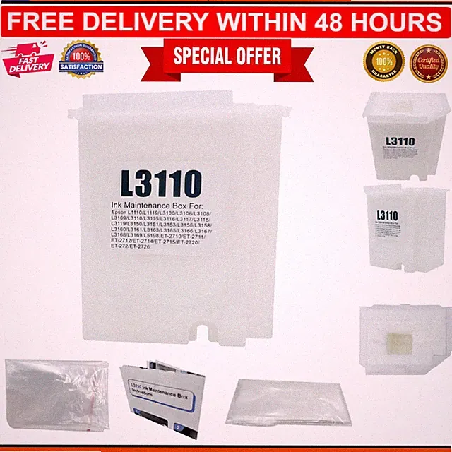 High Yield EcoTank L3110 Maintenance Box with Ink Recycling System - 6000 Pages