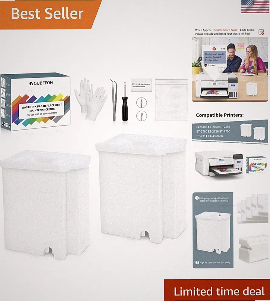 Replacement Ink Pad Maintenance Kit for EcoTank ET Series – Easy Installation