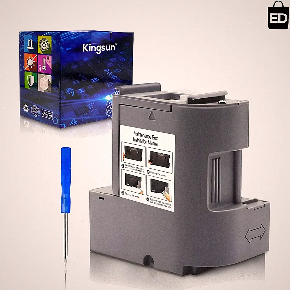 Water-Based Multi-Color Ink Maintenance Box for Home and Office Use - T04D100
